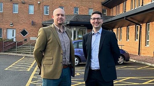 Cameron Thomas and Richard Stanley at Tewkesbury Borough Council