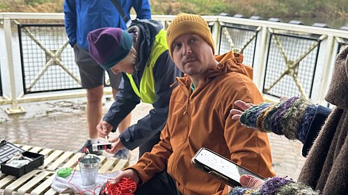 Cameron Thomas tests water on the River Avon