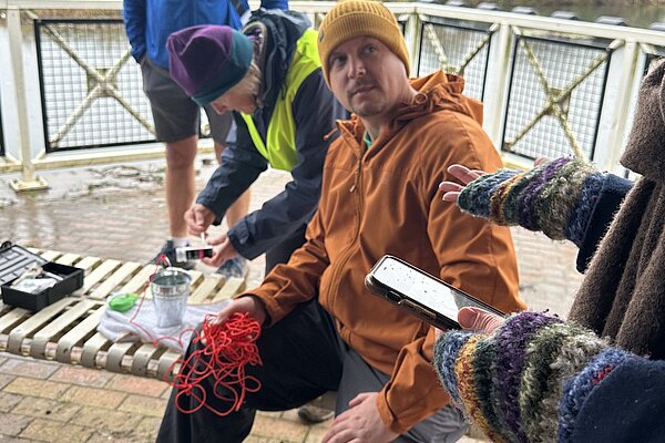 Cameron Thomas tests water on the River Avon